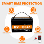 LiFePO4 Аккумулятор для хранения солнечной энергии 12 В 100 Ач