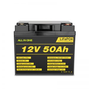 12V 50Ah перезаряжаемый аккумулятор Lifepo4 глубокого цикла для системы электроснабжения